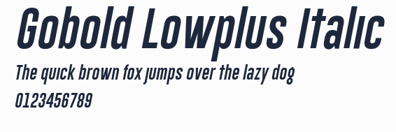 Gobold Lowplus Italic預覽圖