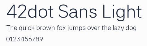 42dot Sans Light預覽圖