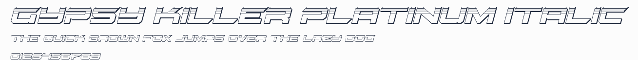 Gypsy Killer Platinum Italic預覽圖