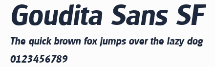 Goudita Sans SF預覽圖