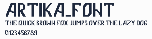 Artika_font