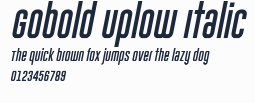 Gobold Uplow Italic預覽圖