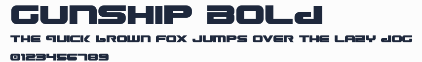 Gunship Bold預覽圖