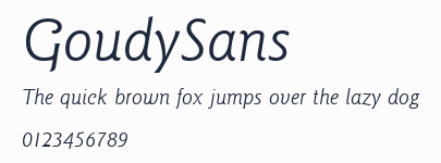 GoudySans預覽圖