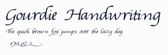 Gourdie Handwriting預覽圖