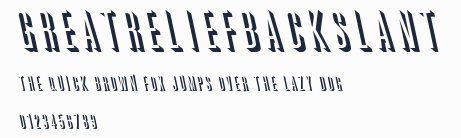 GreatReliefBackslant