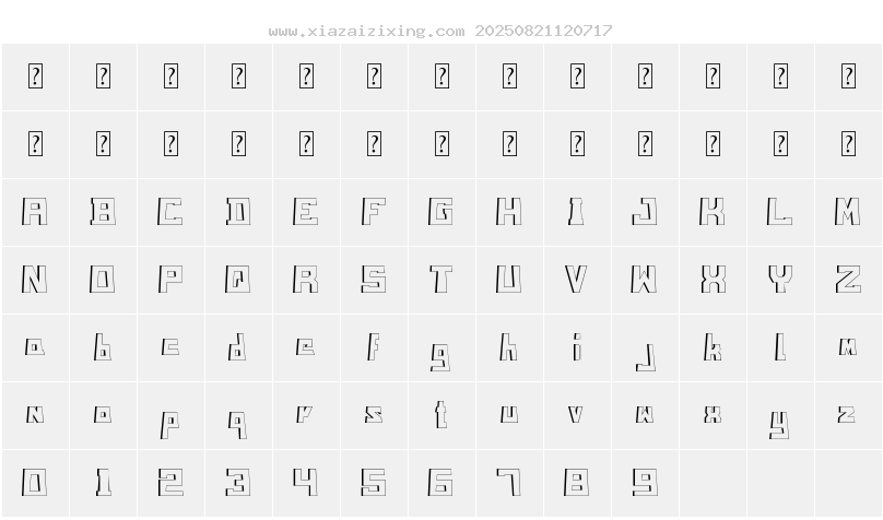 字符映射圖