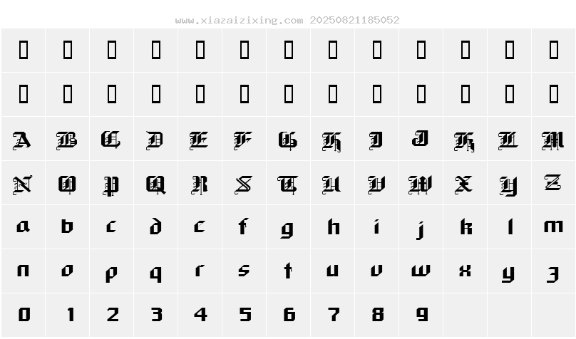 字符映射圖