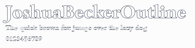 JoshuaBeckerOutline預覽圖