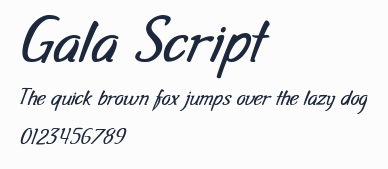 Gala Script預覽圖