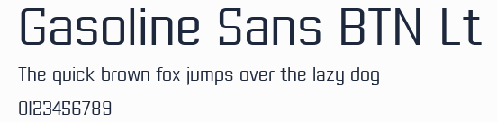 Gasoline Sans BTN Lt