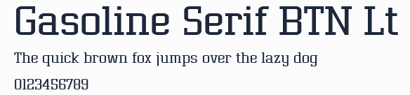 Gasoline Serif BTN Lt