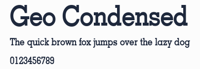 Geo Condensed預覽圖