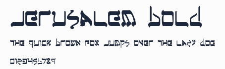Jerusalem Bold預覽圖