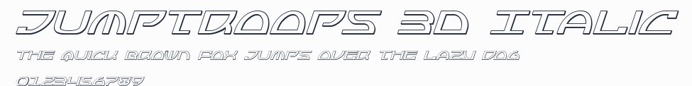 Jumptroops 3D Italic預覽圖