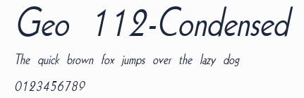 Geo 112-Condensed