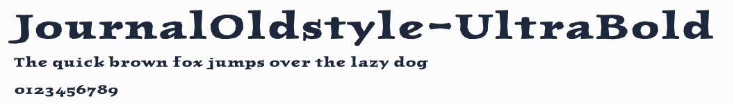 JournalOldstyle-UltraBold預覽圖