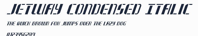 Jetway Condensed Italic預覽圖