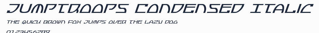 Jumptroops Condensed Italic預覽圖