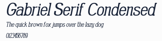 Gabriel Serif Condensed預覽圖