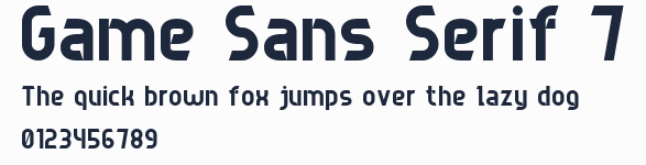 Game Sans Serif 7預覽圖