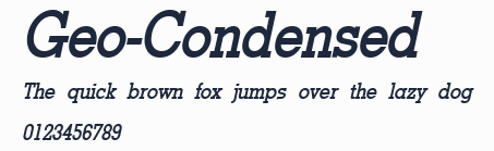 Geo-Condensed