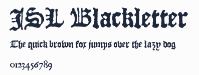 JSL Blackletter預覽圖