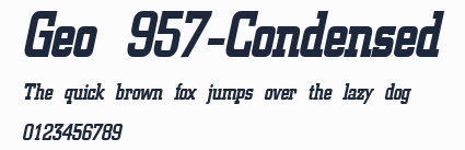 Geo 957-Condensed