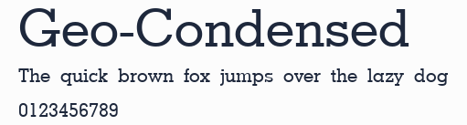 Geo-Condensed