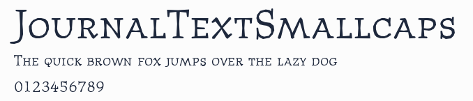 JournalTextSmallcaps預覽圖