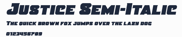 Justice Semi-Italic預覽圖