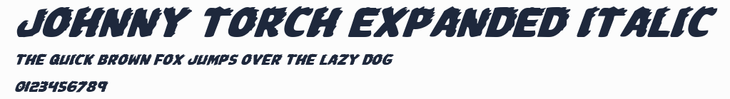 Johnny Torch Expanded Italic預覽圖