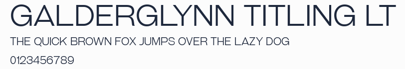 Galderglynn Titling Lt預覽圖