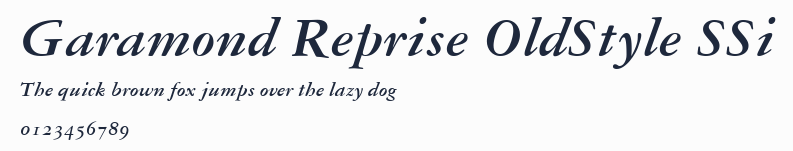 Garamond Reprise OldStyle SSi預覽圖