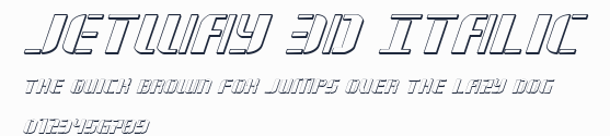 Jetway 3D Italic預覽圖