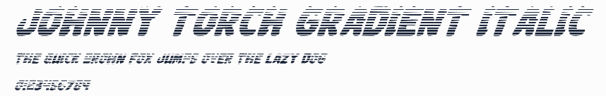 Johnny Torch Gradient Italic預覽圖
