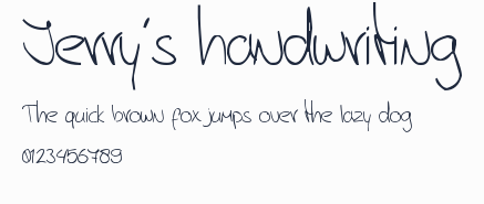 Jerry's handwriting預覽圖