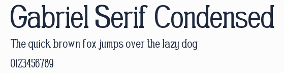 Gabriel Serif Condensed預覽圖