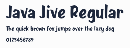Java Jive Regular預覽圖