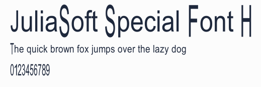 JuliaSoft Special Font H預覽圖