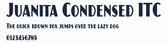 Juanita Condensed ITC預覽圖