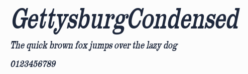 GettysburgCondensed預覽圖