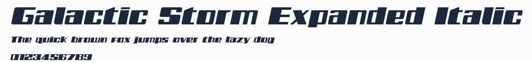Galactic Storm Expanded Italic預覽圖