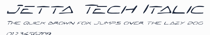Jetta Tech Italic預覽圖