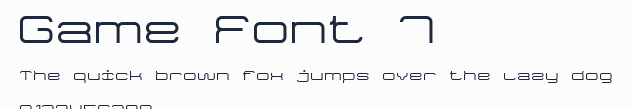 Game Font 7預覽圖