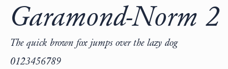 Garamond-Norm 2預覽圖