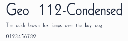 Geo 112-Condensed