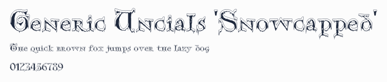 Generic Uncials 'Snowcapped'預覽圖