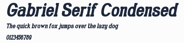 Gabriel Serif Condensed預覽圖