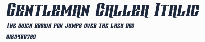 Gentleman Caller Italic預覽圖